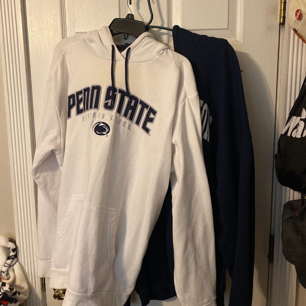 Two Penn State University Hoodies